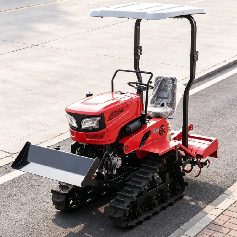 Agriculture Farming Tractor - Customized 2026 Hot-selling Crawler Rotary Tiller,