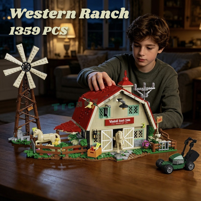 1359PCS Western Windmill Ranch - đánh giá và giá Agriculture Farm House