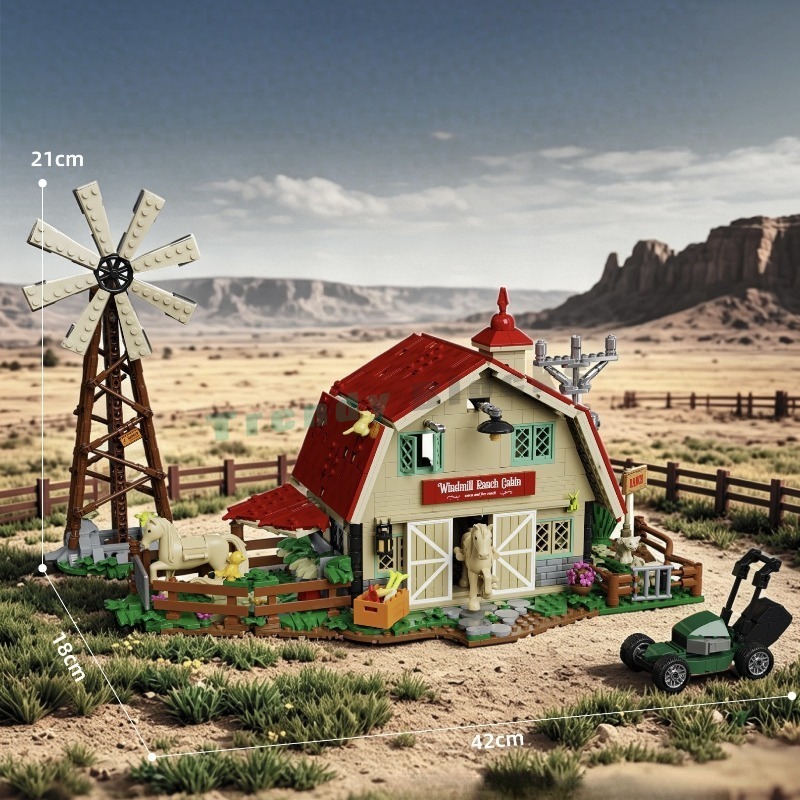 1359PCS Western Windmill Ranch - đánh giá và giá Agriculture Farm House